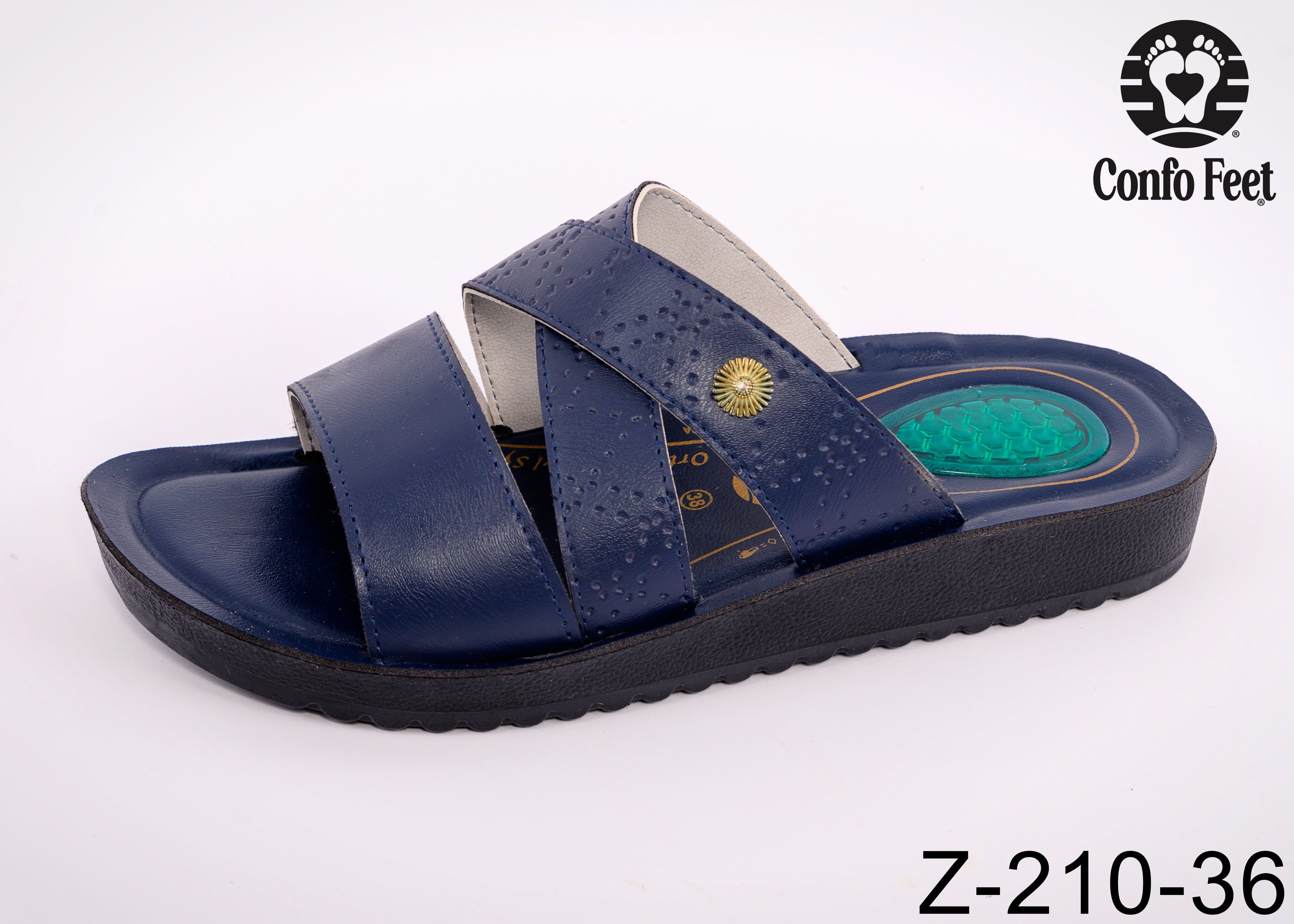 MULE CONFOFEET FEMME Z-210-36-BLEU