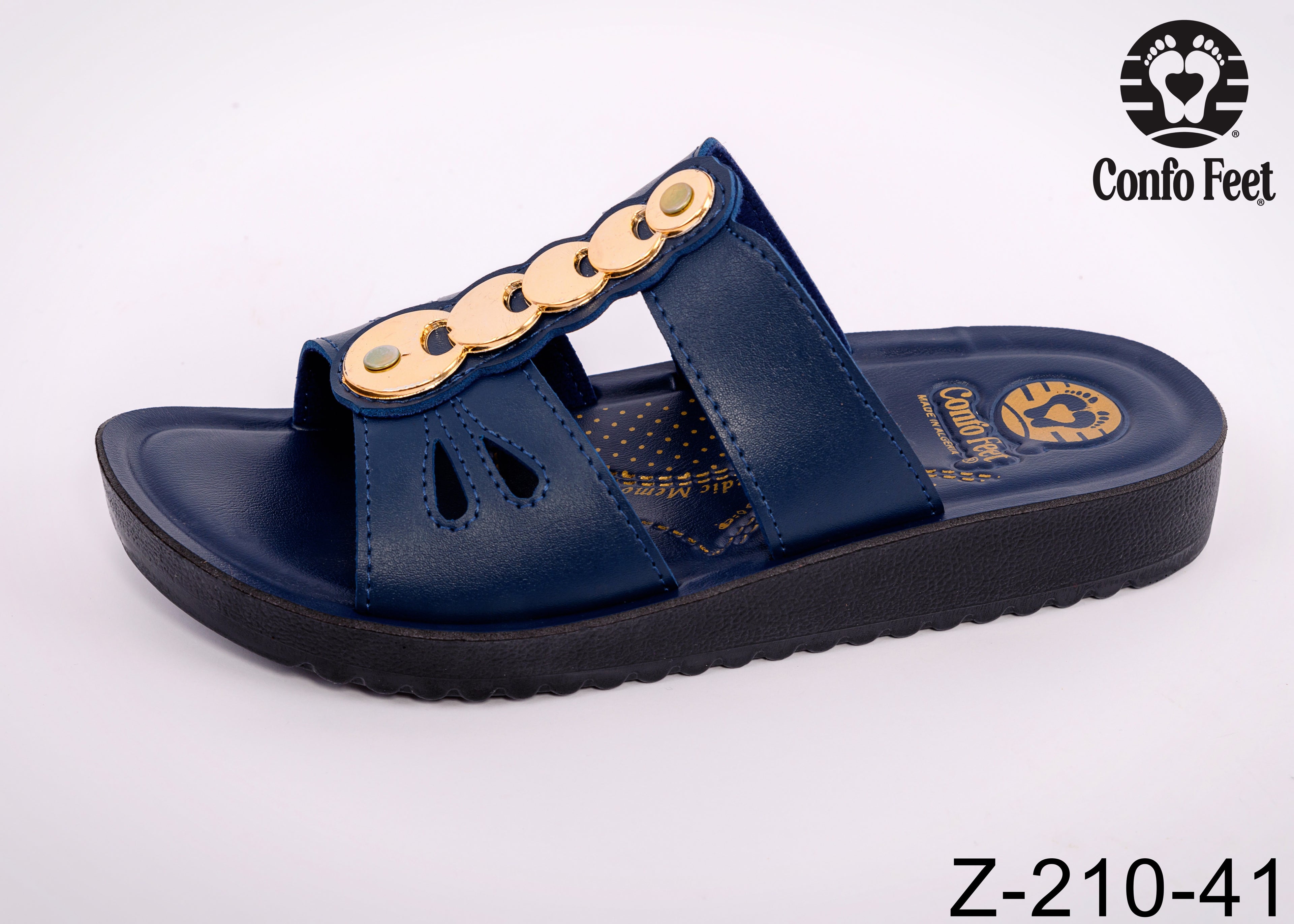 MULE CONFOFEET FEMME Z-210-41-BLEU