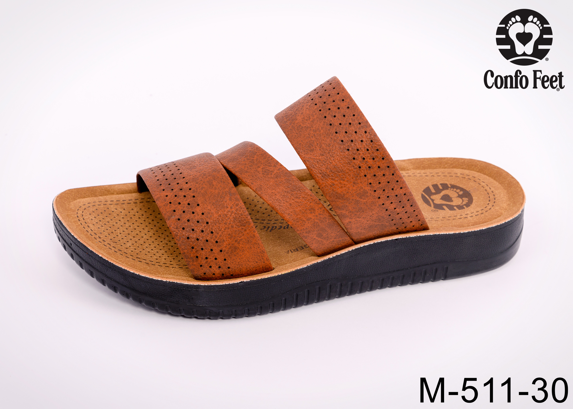 MULE CONFOFEET HOMME M-511-30-TABAC
