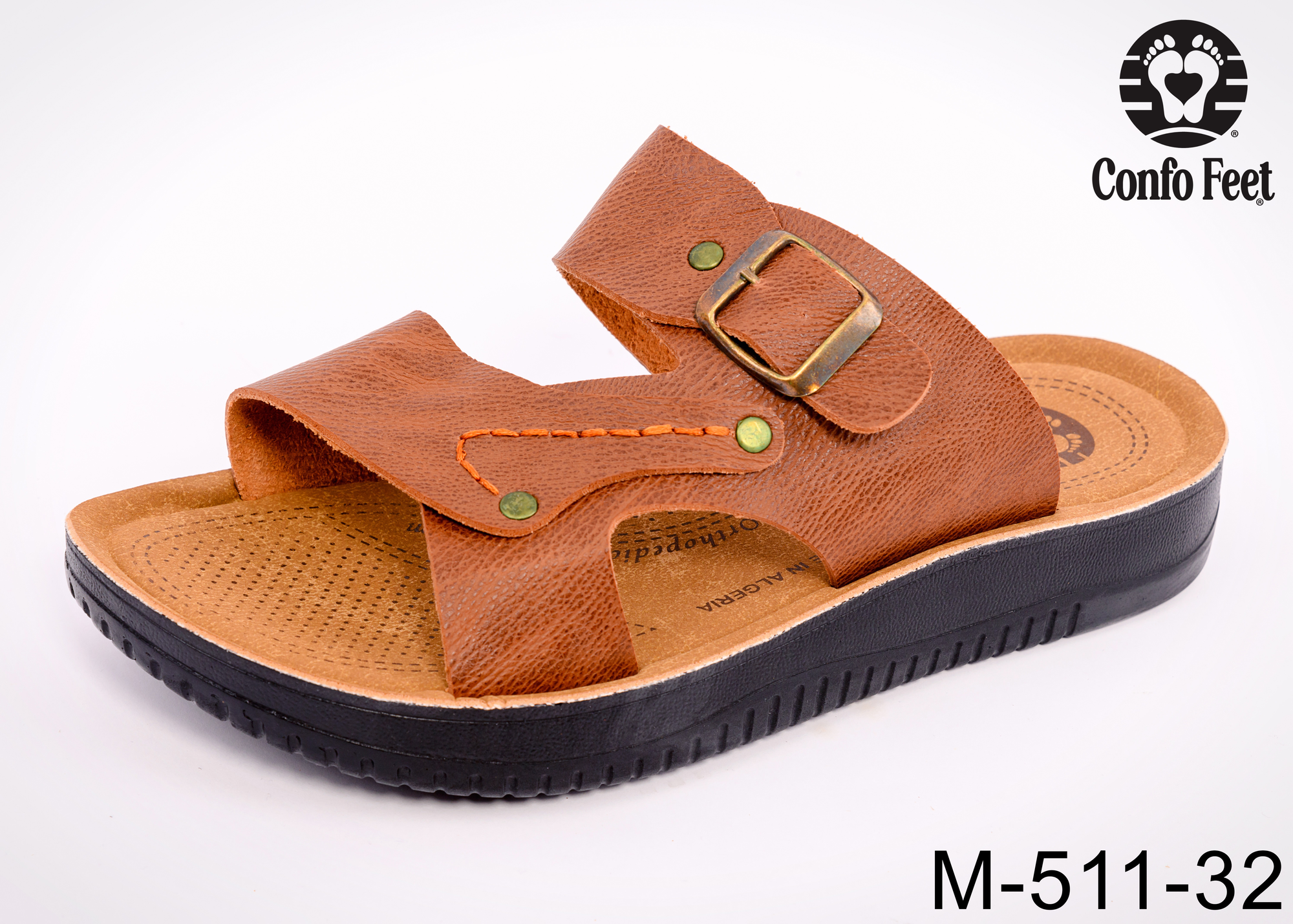 MULE CONFOFEET HOMME M-511-32-TABAC