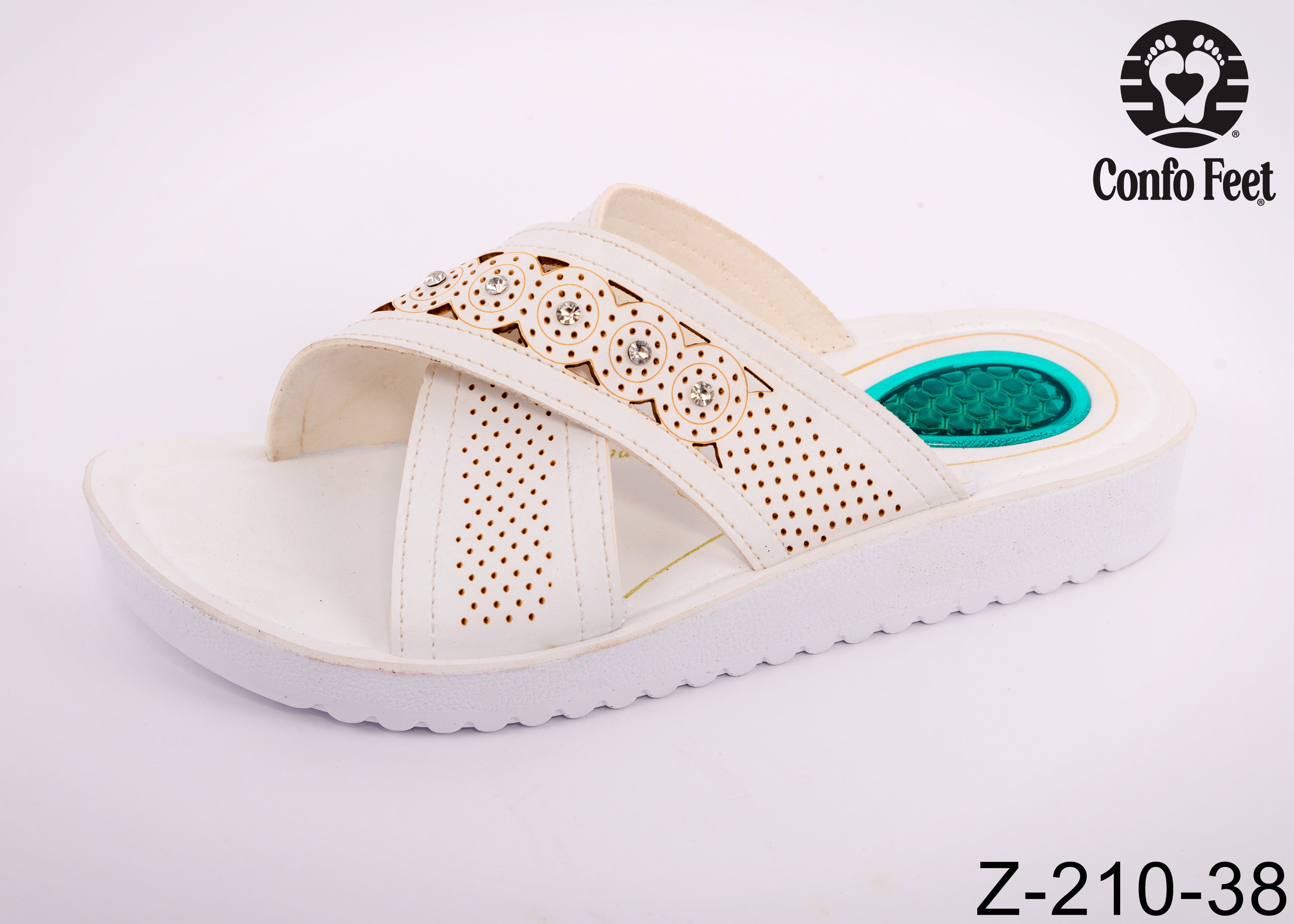 MULE CONFOFEET FEMME Z-210-38-BLANC